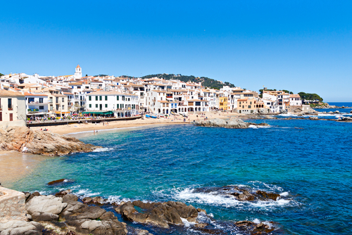 Calella de Palagrugell en el Bajo Ampurdán
