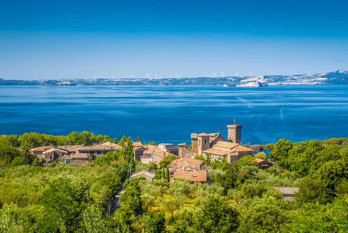 Lago di Bolsena en Italia