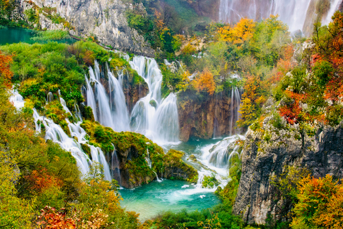 Lagos de Plitvice en Croacia, uno de los parques más bonitos