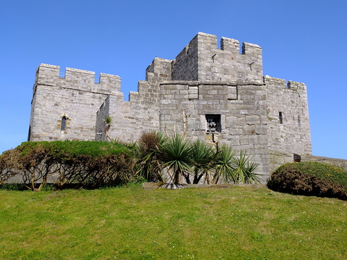 Castillo Rushen en la Isla de Man