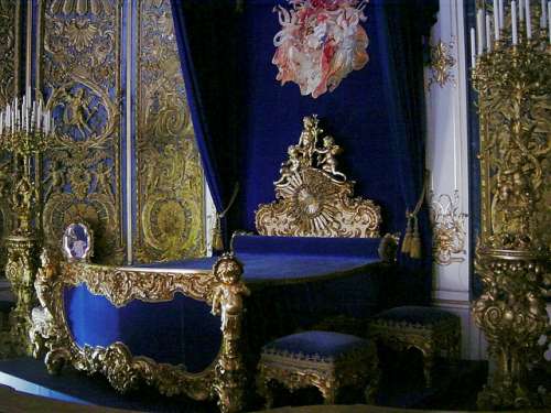 Habitaciónd el rey en Linderhof