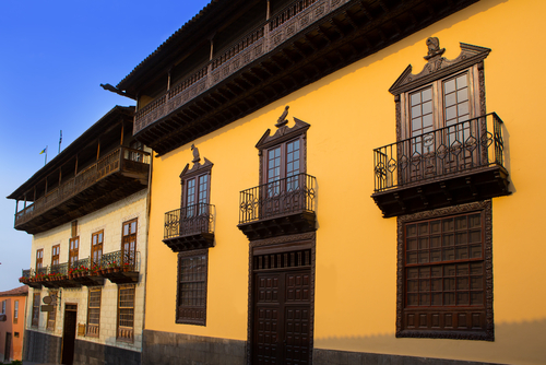 Casa de los Balcones en la Orotava en el norte de Tenerife
