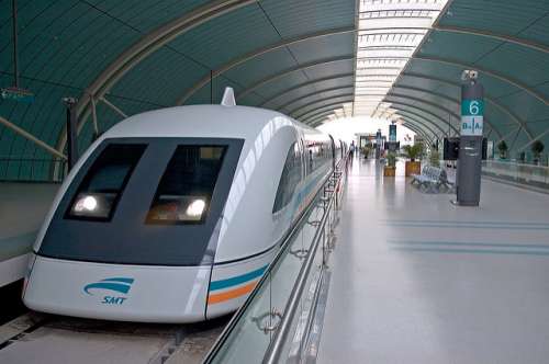 Tren MAglev en Shanghai