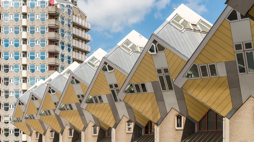 Yellow Cube Houses Rotterdam