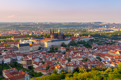 Vista de Praga desde el Monte Petrin