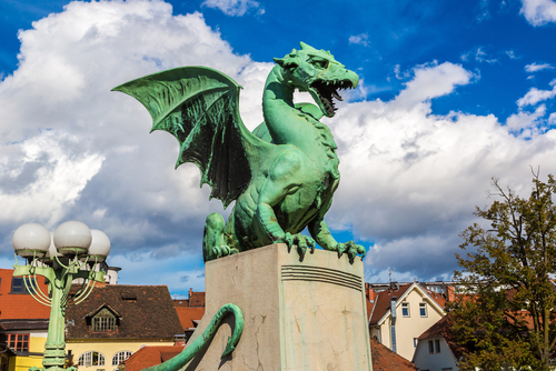 Puente delos Dragones en Liubliana