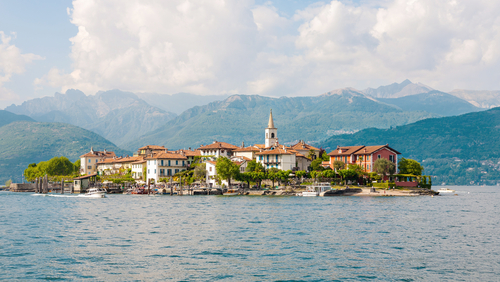 Isla de los Pescadores en las islas Borromeas