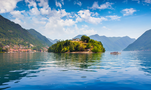 Isla Comacina en lago Como