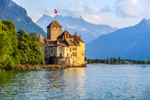 Castillo de Chillon en Suiza