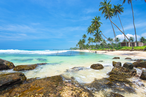 Playa Unawatunna en SriLanka
