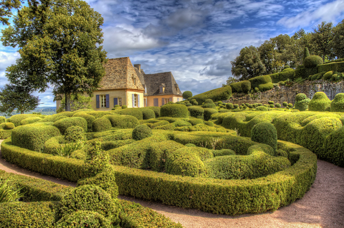Jardines de Marqueyssac en Perigord