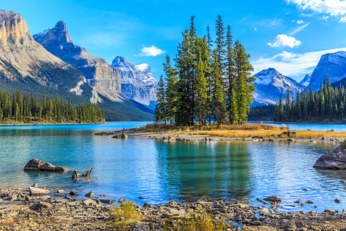 Lago Maligne en Canadá