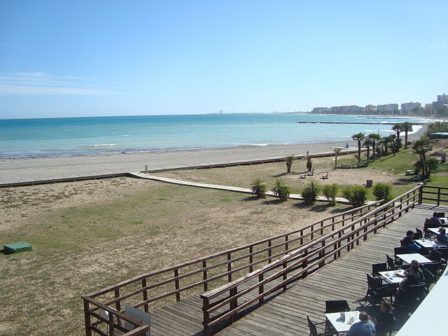 Playa dels Terrers en la costa valenciana