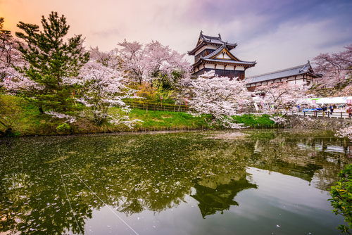 Nara en Japón,castillo Koriyama