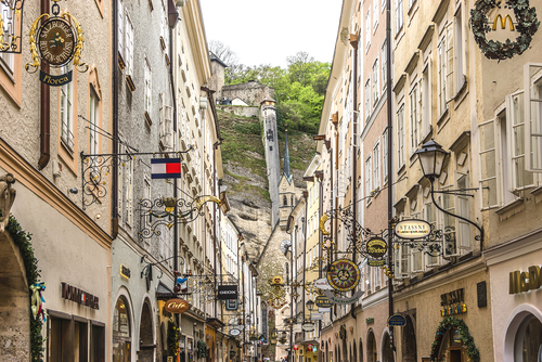 Getreidegasse en Salzburgo