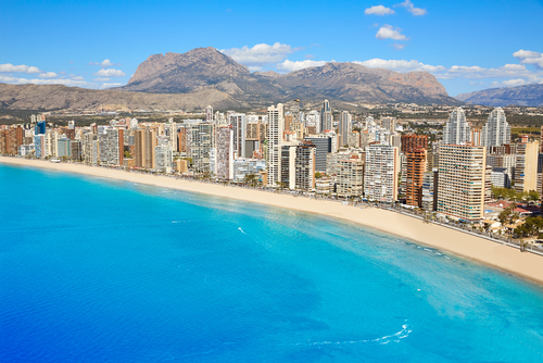 Playa de Levante en la costa valenciana