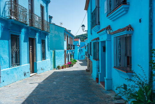 Júzcar en el interior de Málaga
