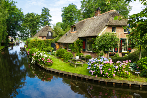 Casas de Giethoorn en Países Bajos
