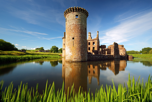 Castillo de Caerlaverock en Escocia