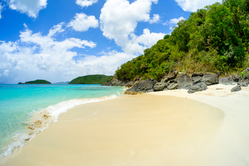 Isla Saint John en el Caribe