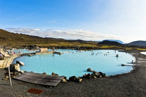Lago Mivatn en Islandia