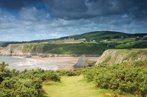 Vistas de Gran Bretaña, The Three Cliffs Bay
