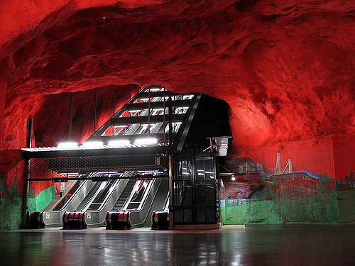 Solna Centrum en el metro de Estocolmo