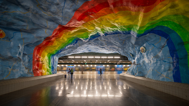 Estación de metro en Estocolmo