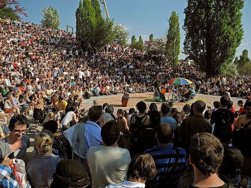 Karaoke de Mauerpark en Berlín