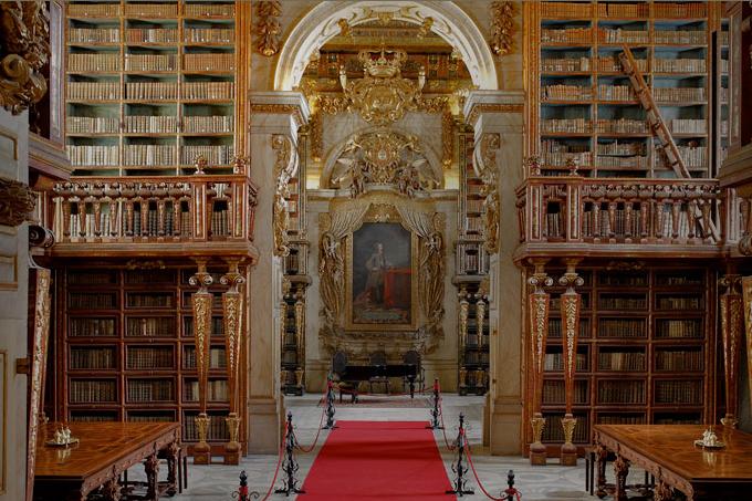 Bibilioteca Joanina en Coimbra, Portugal