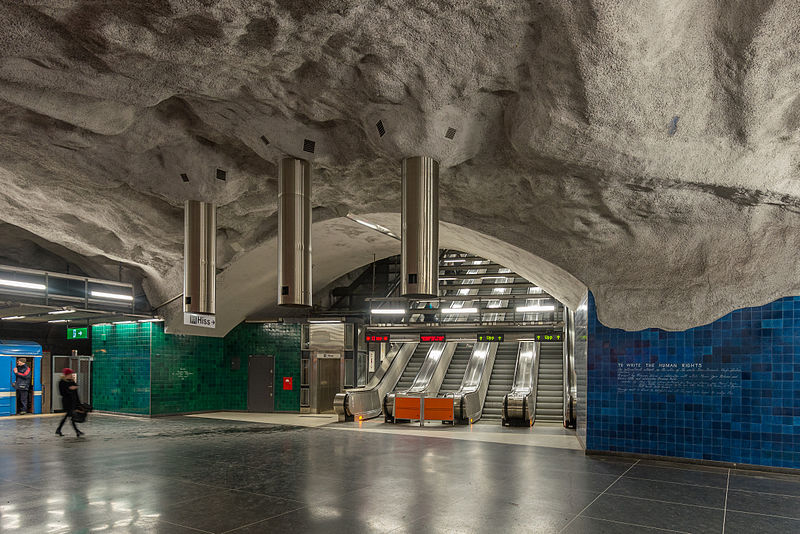 Universitetet en el metro de Estocolmo