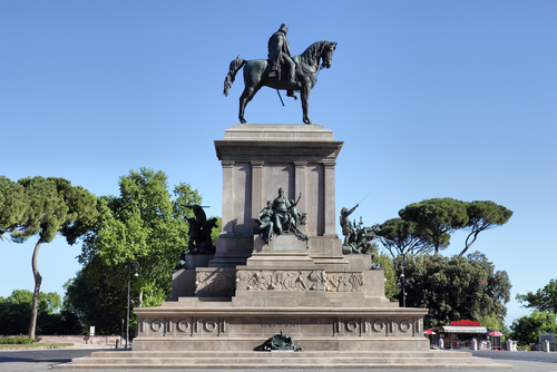 Monumento a Garibaldi en Roma