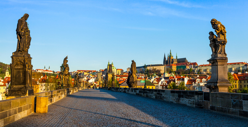 Estatuas en el puente de Carlos de Praga