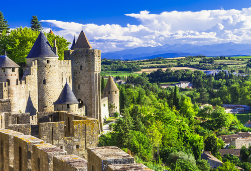 Carcassonne en el sur de Francia