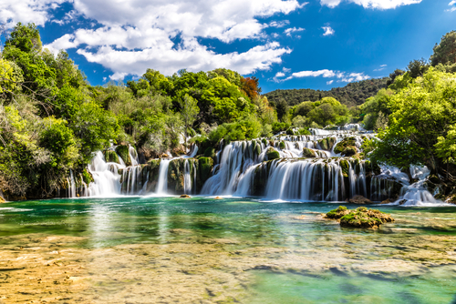 Cascada en el Parque Nacional de Plitvice