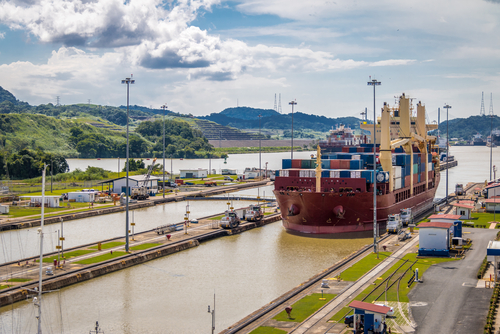 Vista del canal, uno delos lugares de Panamá más conocido