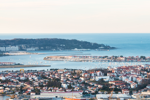 Bahía de Txingudi en Hondarribia