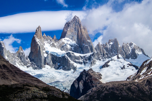 Monte Fitz Roy en la Patagonia
