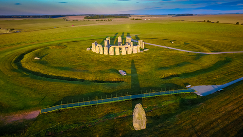 Vista aérea de Stonehenge