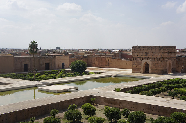 Palacio el Badi en la ciudad imperial de Marrakech