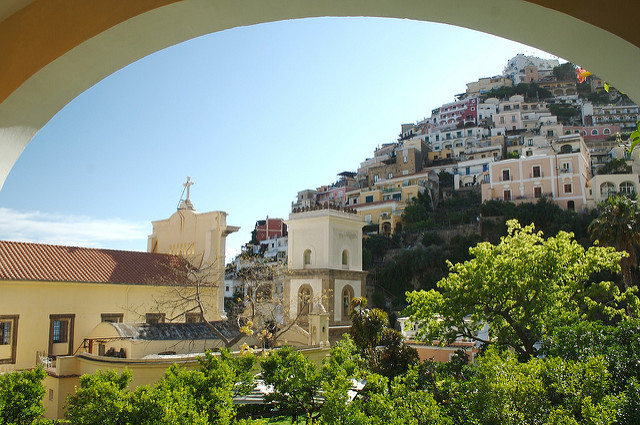 Vista de Positano desde le Palacio Murat