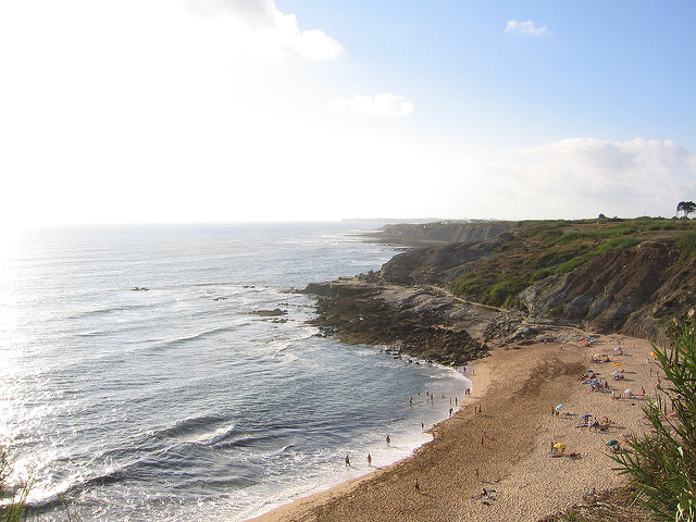Playa de San Bernardino en Peniche