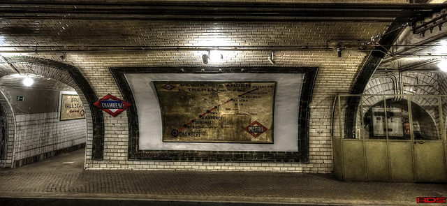 Antigua estación de Chamberí en Matro de Madrid