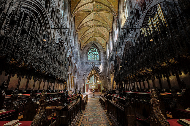 REincones de Chester, interior de la catedral