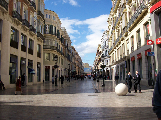 Rincones de Malaga, calle marqués de Larios
