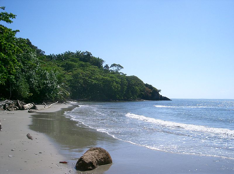 Playa del Parque Nacional Jeannette Kawas en Honduras