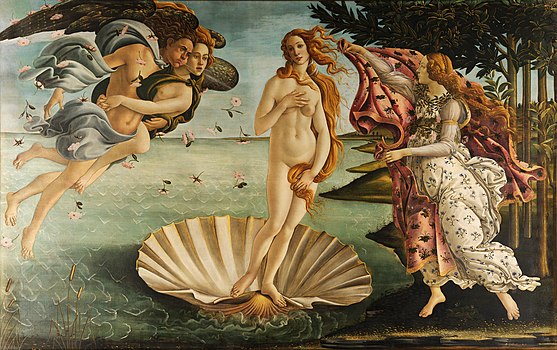 El nacimiento de Venus, obra del renacimiento de Italia