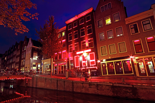 Calle del Barrio Rojo de Ámsterdam