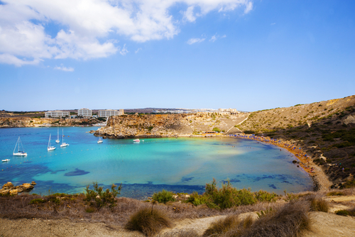 Gnejna Bay, una de las playas de Malta