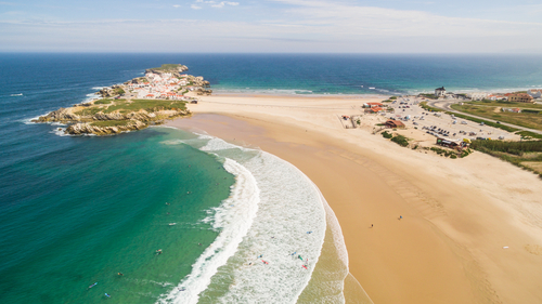 Praia do Campismo en Peniche